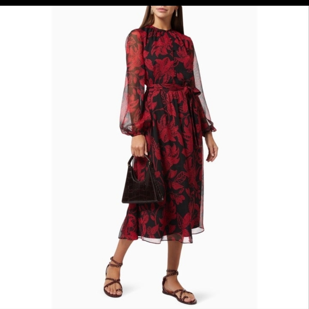 Ted Baker Hadlee Rococo Button Midi Dress